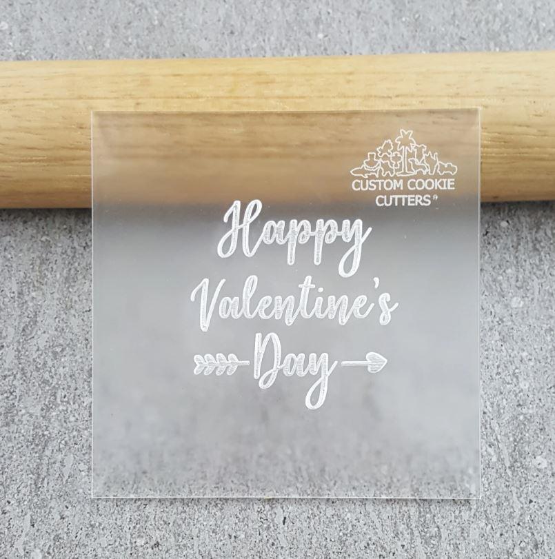 Happy Valentines Day Debosser Cookie/Biscuit Cutter