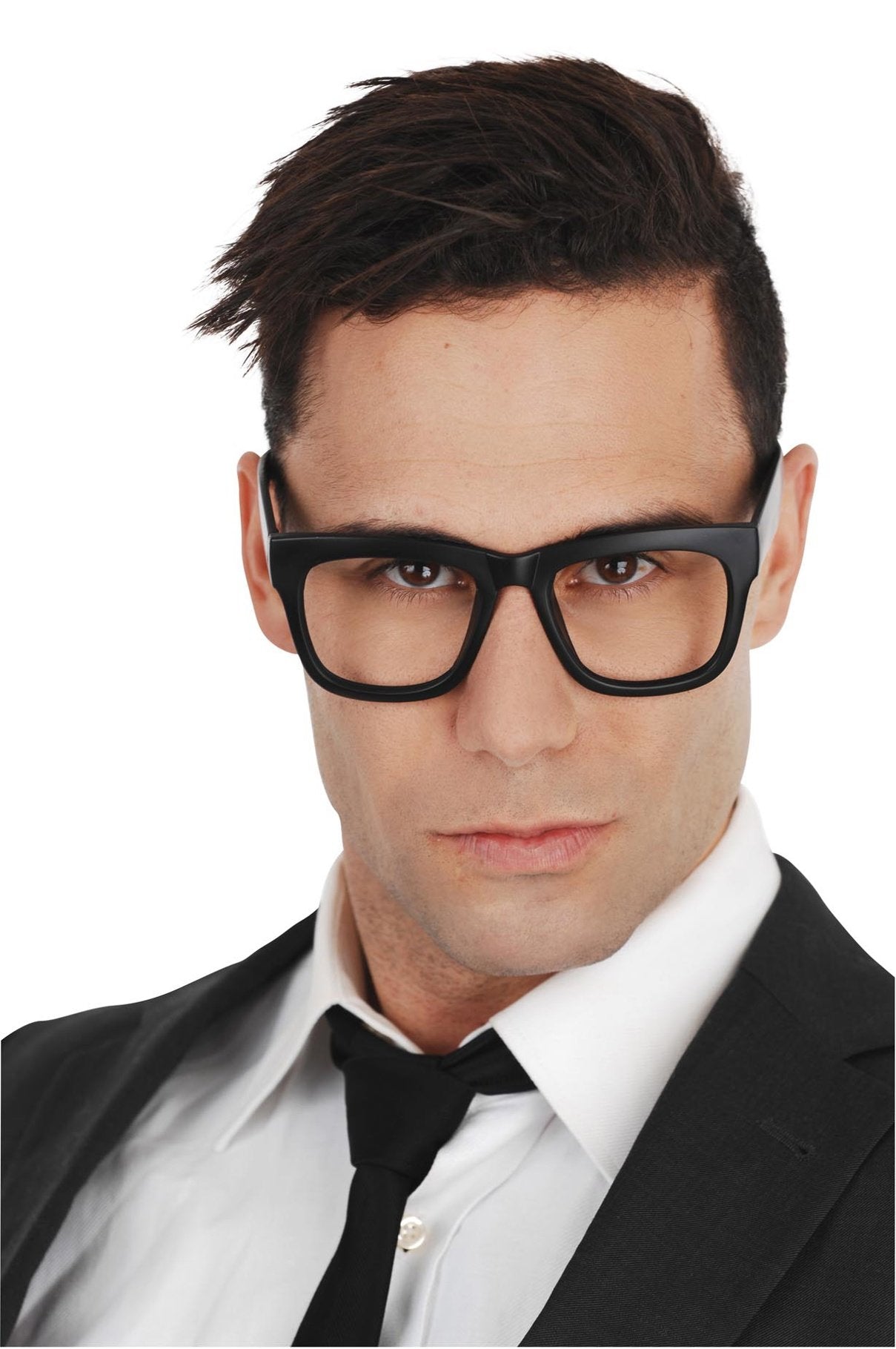 Glasses Clarke Kent Black No Lenses Costume Accessory