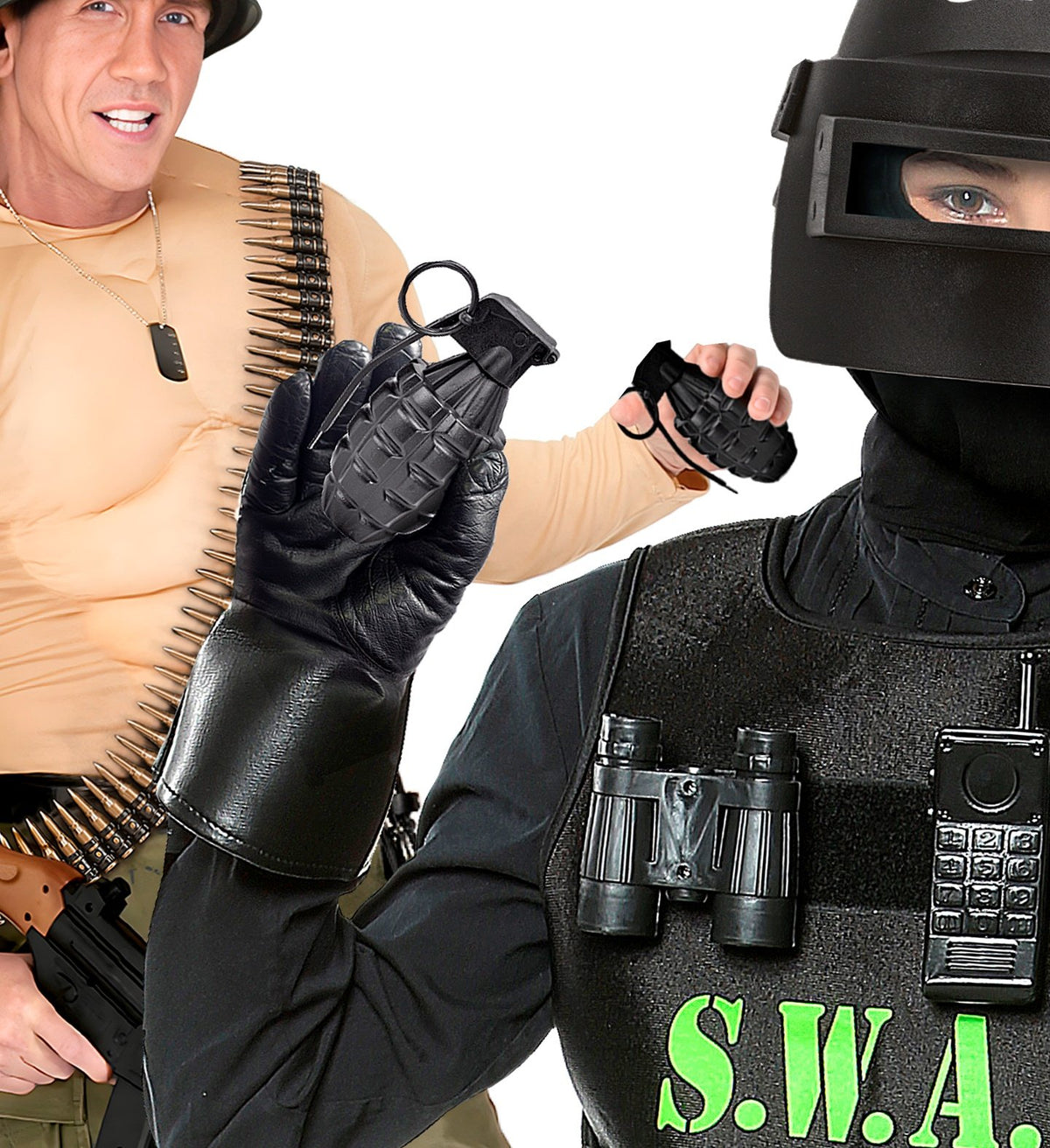 Weapon Costume Prop Fake Plastic Grenade 10cm