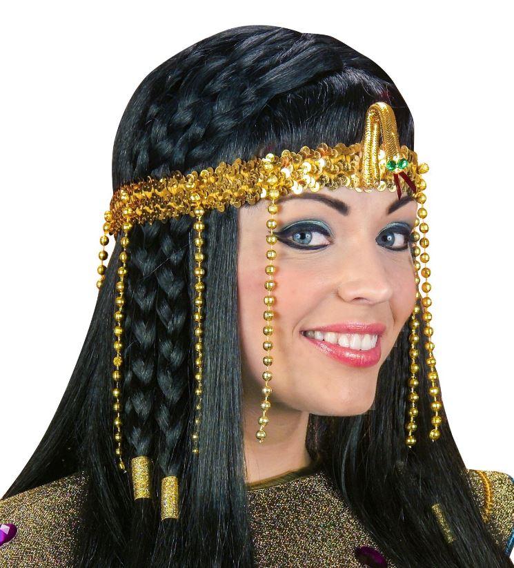 Headband Jewels Cleopatra Egyptian Deluxe Gold Beaded/Sequin