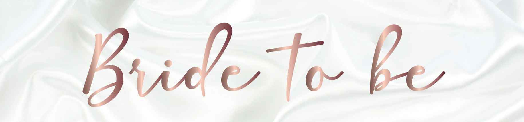 Satin Sash Bride To Be White Rose/Gold Hens Night Deluxe