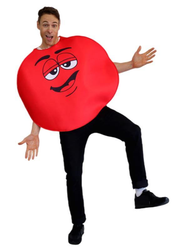 Costume Adult Coloured Chocolate Red Comical/Funny One Size