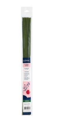 Florist Flower Wire 18 Gauge Green Pk 50