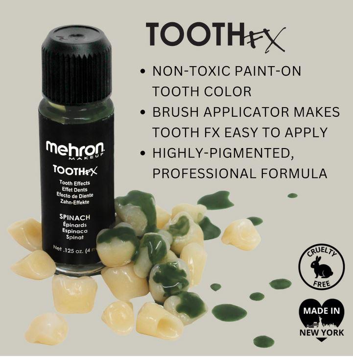 Tooth/Teeth Paint Fx Spinach Green 4ml Special Effects Mehron Brand Deluxe