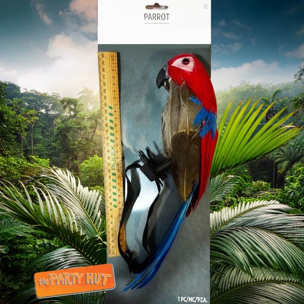 Pirate Feathered Parrot Large 37cm Costume Prop