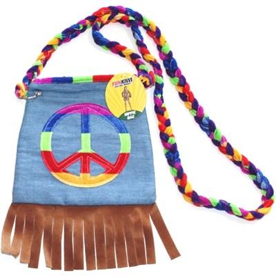 Handbag Hippie 1960s Bright Peace Sign