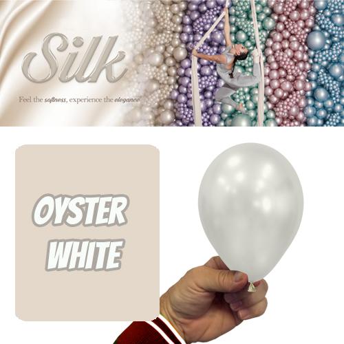Latex Balloon 12cm Silk Oyster White Pk 50 Sempertex