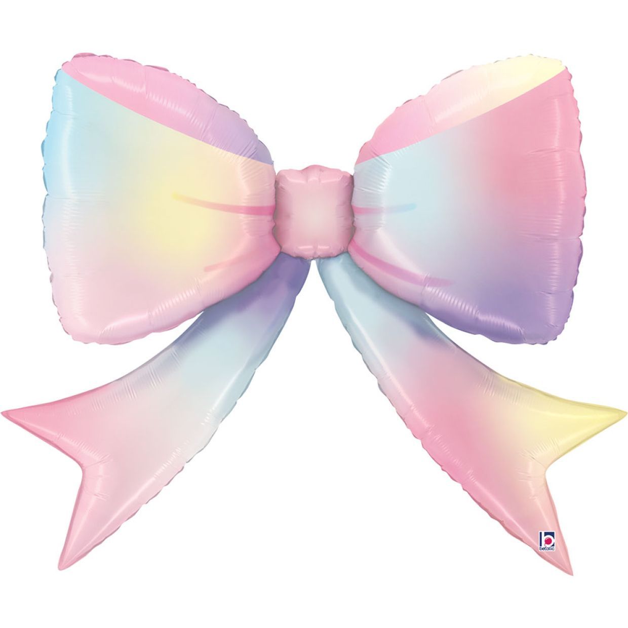 Balloon Foil Shape Multicolour Bow 104cm