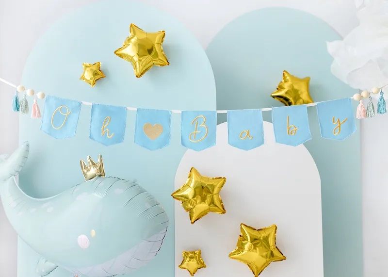 Balloon Foil Shape Blue Whale Party Deco 93cm x 60cm
