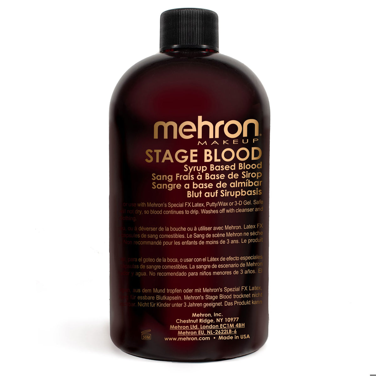 Make Up SpecialFx Mehron Stage Blood Dark Venous 472ml Professional Quality