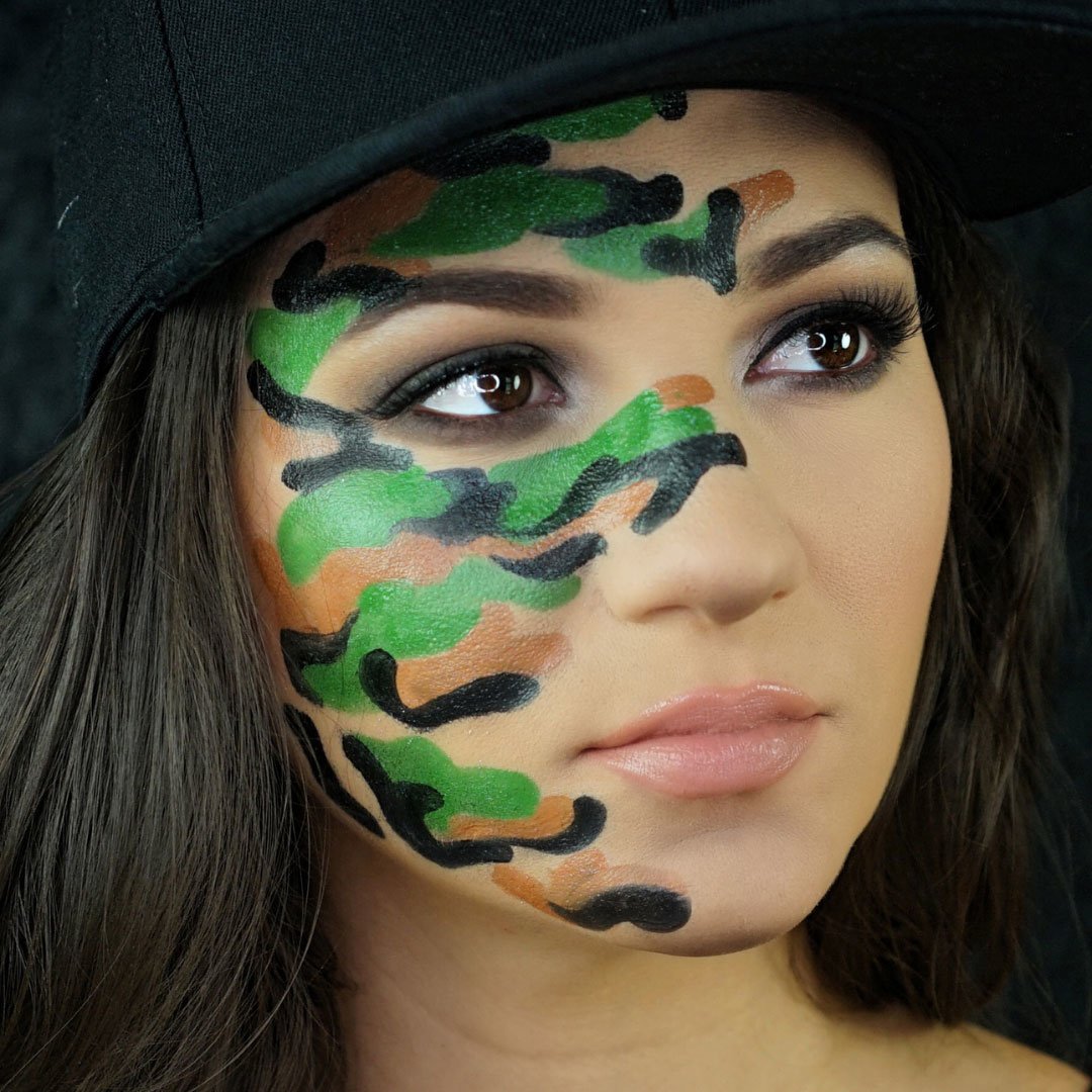 Make Up Palette Tri-Colour Face/Body Paint Camouflage Professional Mehron