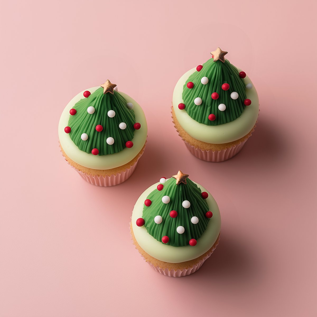 Christmas/Xmas Tree Edible Cake/Cupcake Sugar Sprinkles Mixed 120g