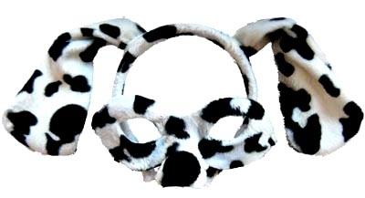 Animal Costume Headband & Mask Set Dalmatian Dog