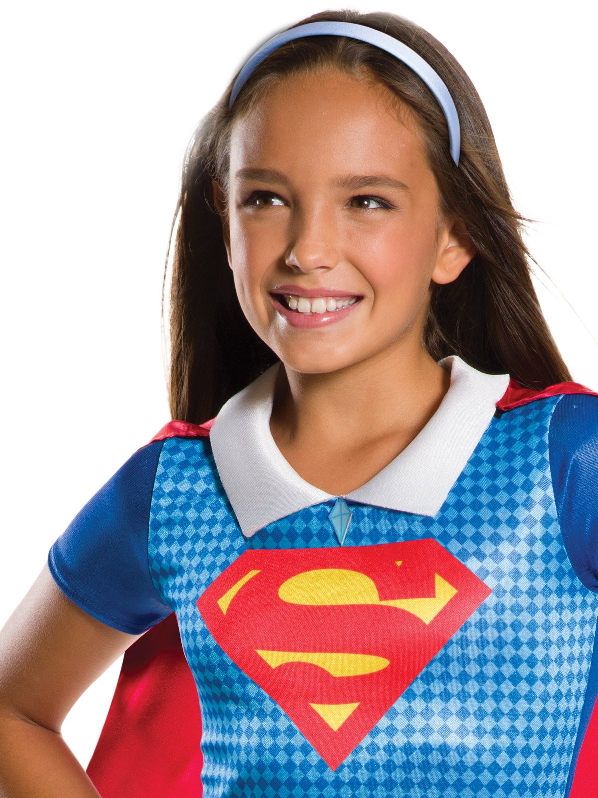 Costume Child Supergirl Superhero Deluxe Classic Size 6-8 Years