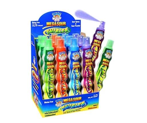 Confectionery Lollies TNT Mega Twirler 80ml Sour Spray & Sour Powder