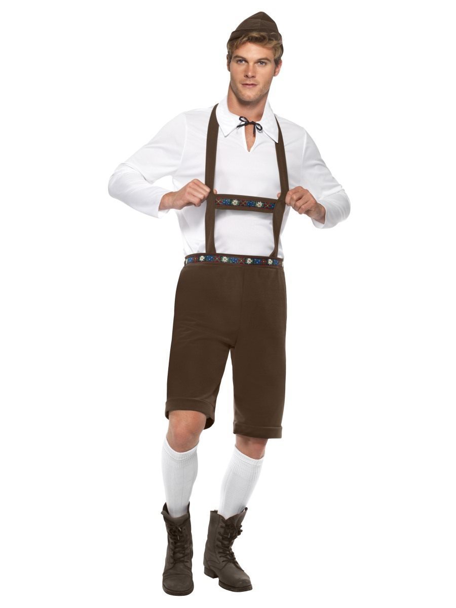 Costume Adult German Bavarian Oktoberfest Brown Medium