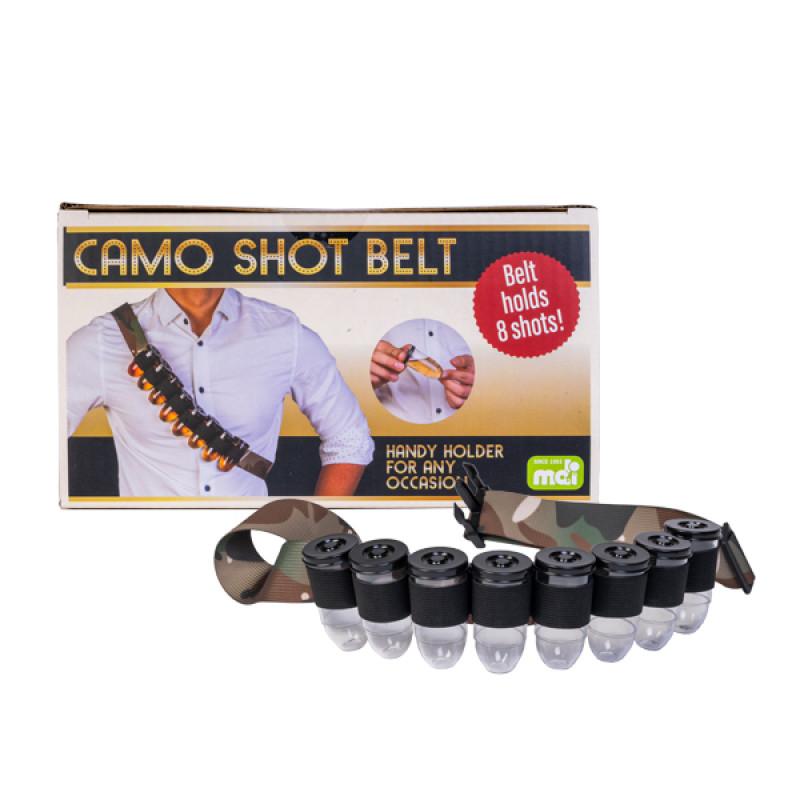 Drinking Game Holder Camo Shot Belt