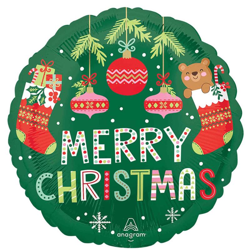 Balloon Foil 45cm Beary Christmas