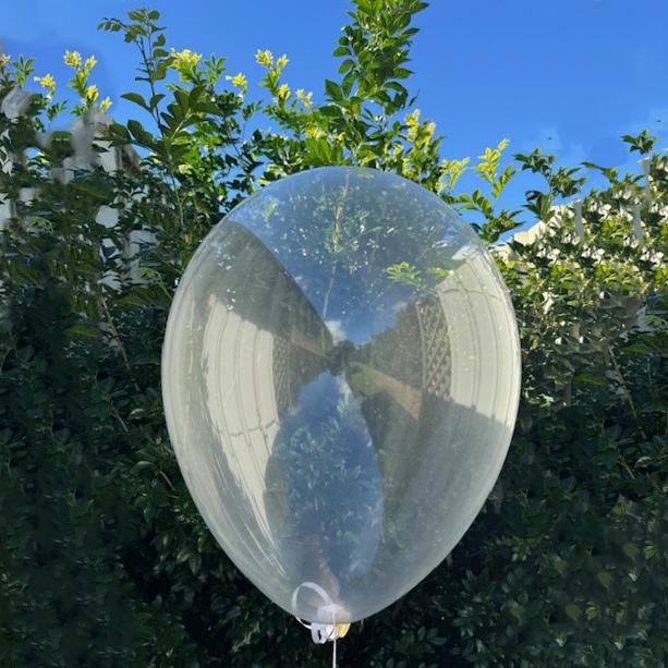 Latex Balloons 30cm Crystal Clear Pk 100