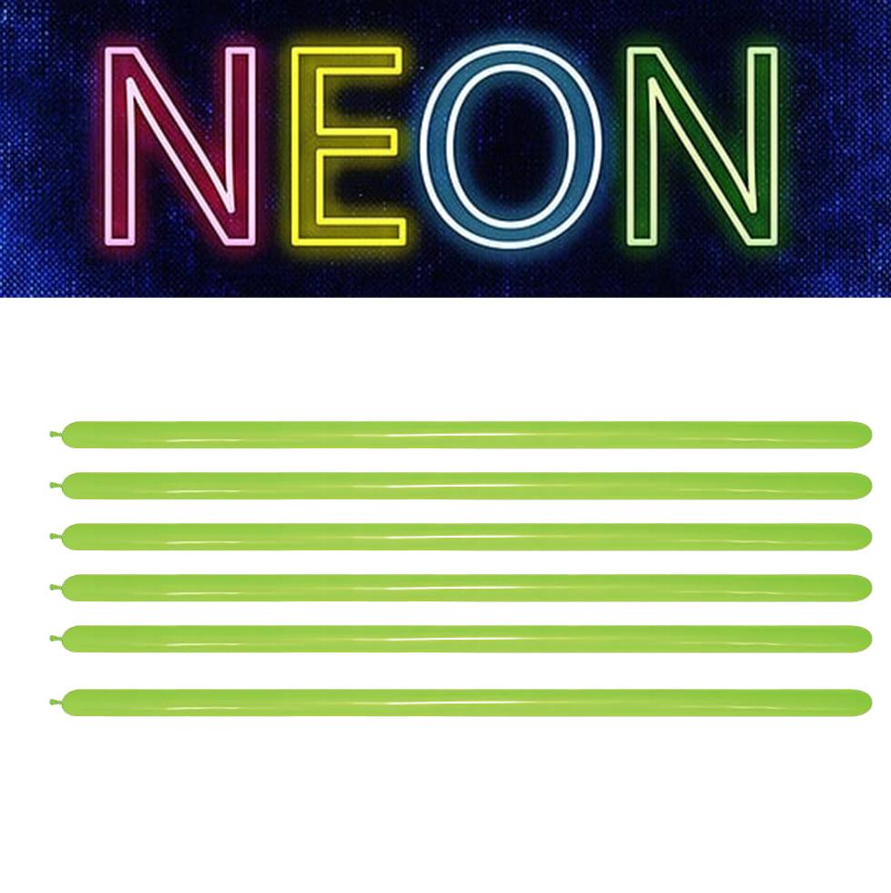 Balloon Modelling 260 Neon Green Sempertex Pk 50