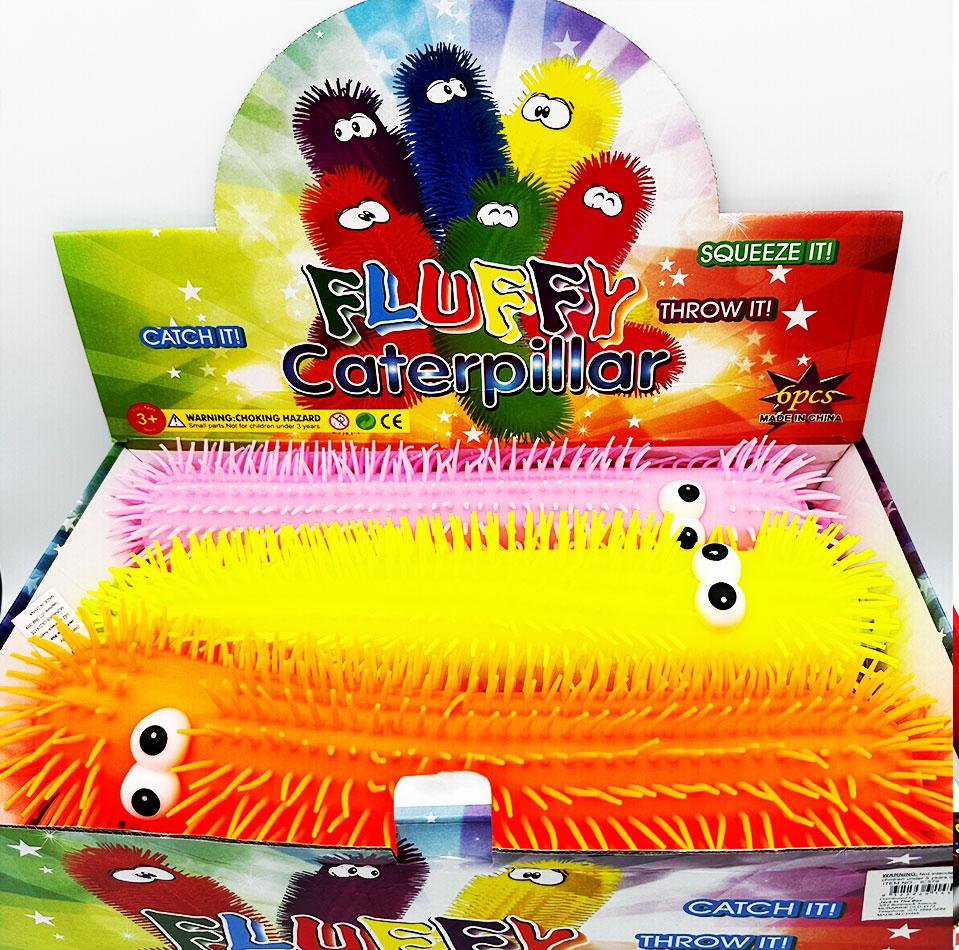 Toy Jumbo Fluffy Caterpillar 50cm Long Last Chance Buy