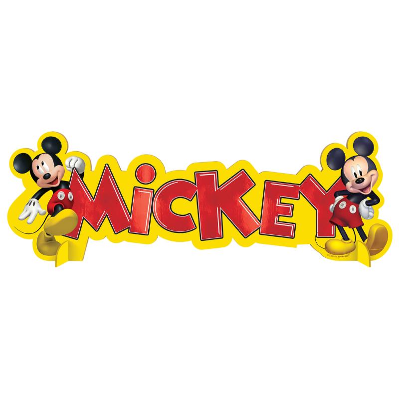 Mickey Mouse Forever Table Decorating Banner Sign Cardboard