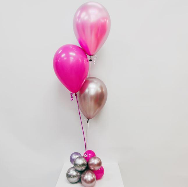 Balloon Bouquet Romance Base With Latex Pink