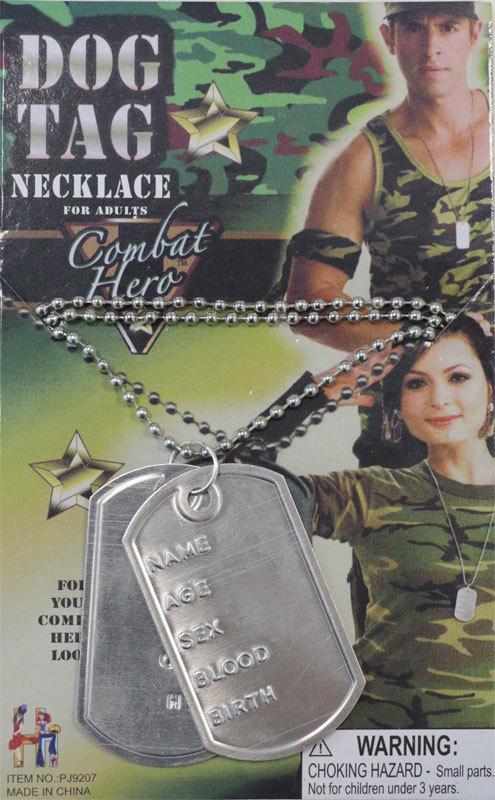 Costume Accessory Soldier Army Dog Tag