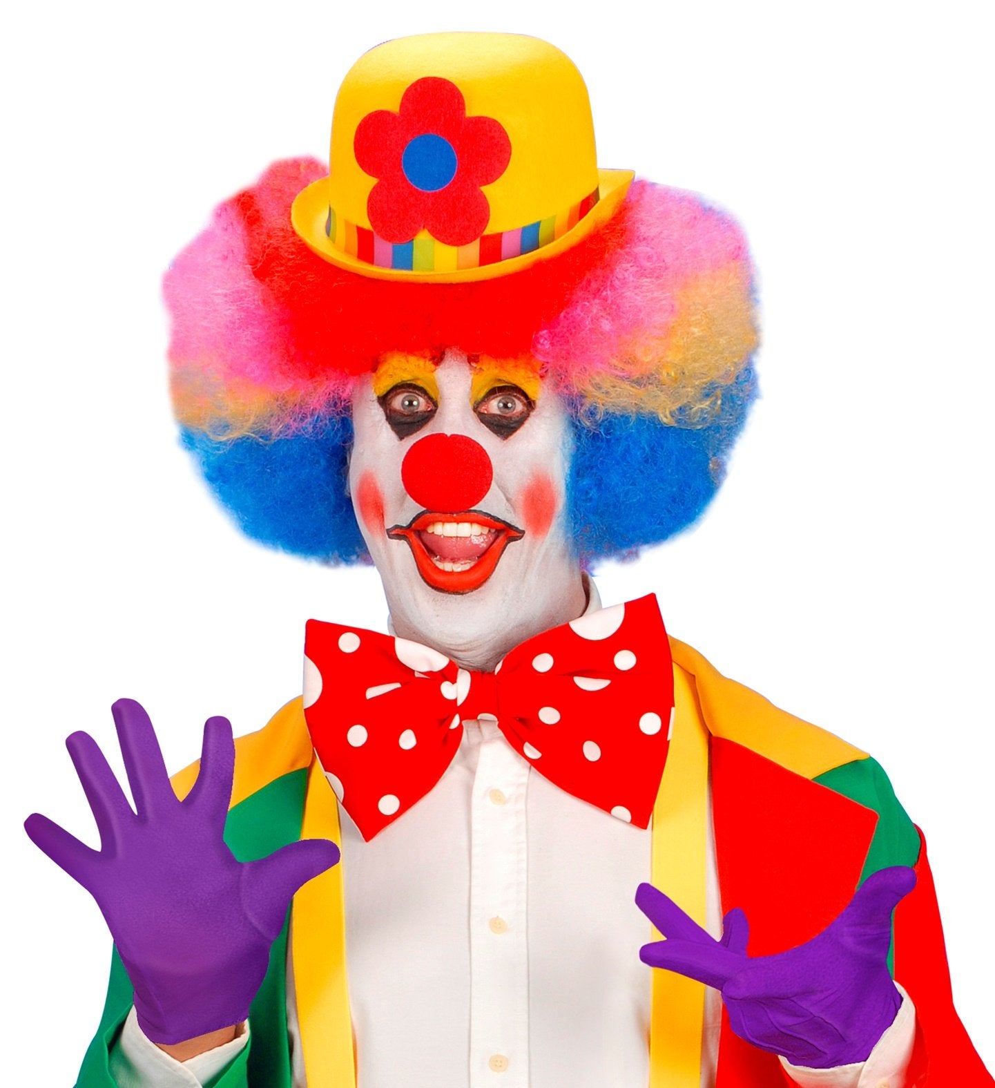 Gloves Short Purple Adult Character Costume Accessory