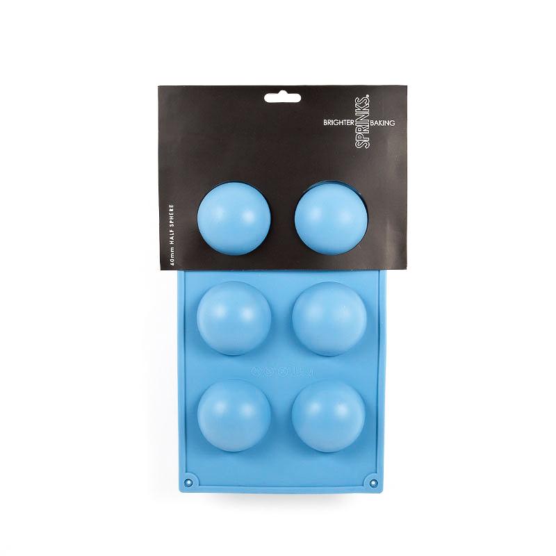 Silicone Chocolate Mould Half Sphere 60mm Sprinks