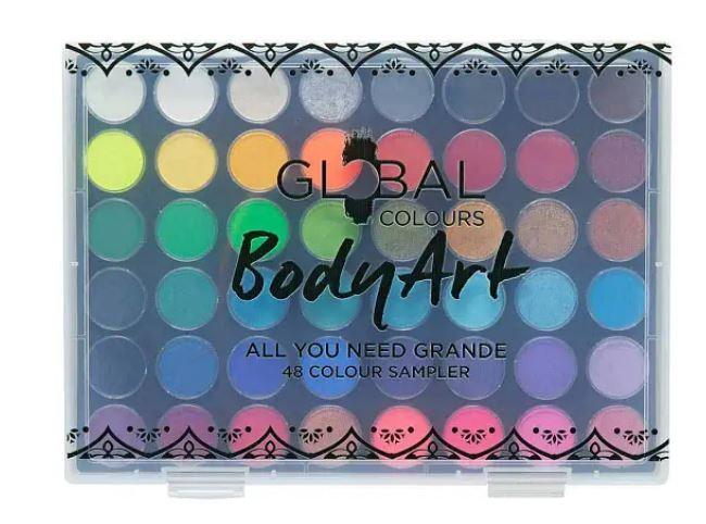 Face & Bodyart Paint All You Need Palette Global 48 Colours Professional
