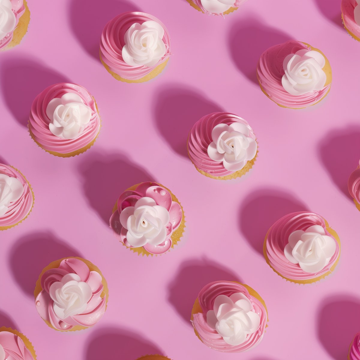 Edible Wafer Decorations White Roses Flowers Cake/Cupcake Decorating Pk/6