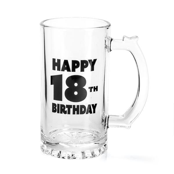 Beer Stein Happy 18th Birthday - Discontinued Line Last Chance To Buy