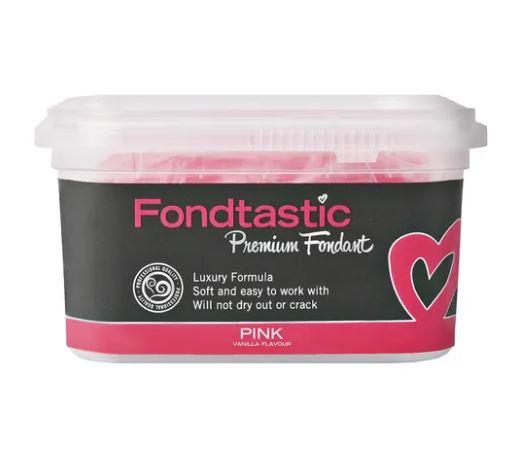Fondtastic Premium Fondant Pink 250g Cake Decorating