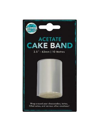 Acetate Cake Wrap/Band Roll 10m Long x 63mm Wide