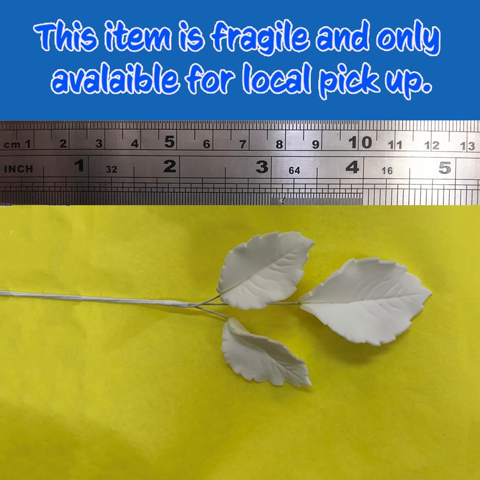 Sugar Leaves Set 3 White