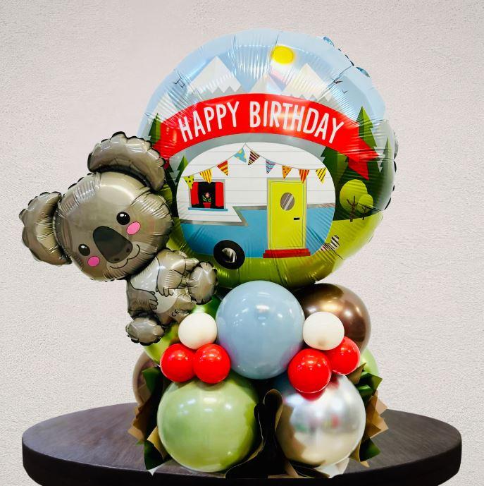 Balloon Bouquet Happy Camper Centrepiece