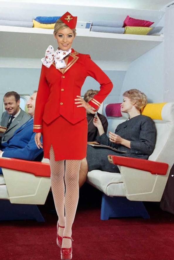 Costume Adult Air Hostess Trolley Dolley