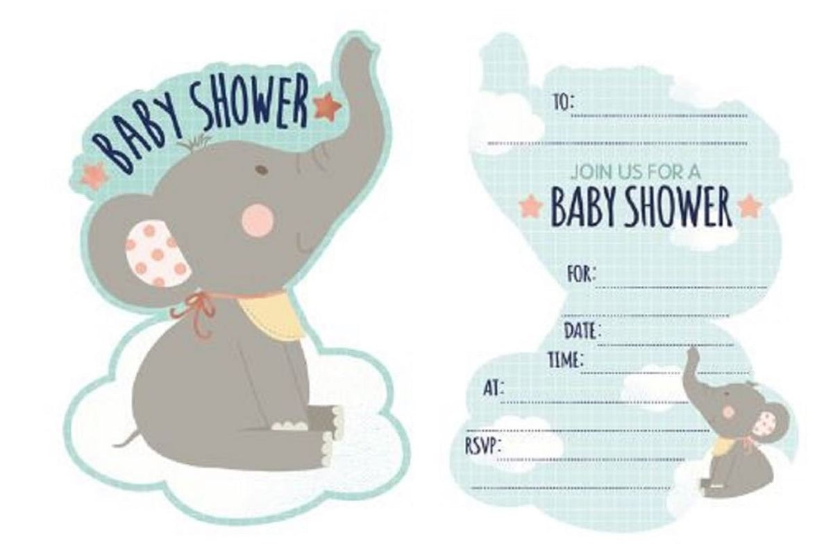 Party Invitation Pk/8 Baby Shower- Discontinued Last Chance
