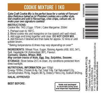 Cookie Mix 1KG Cake Craft