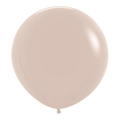 Balloons 60cm Fashion White Sand Sempertex Pk 10
