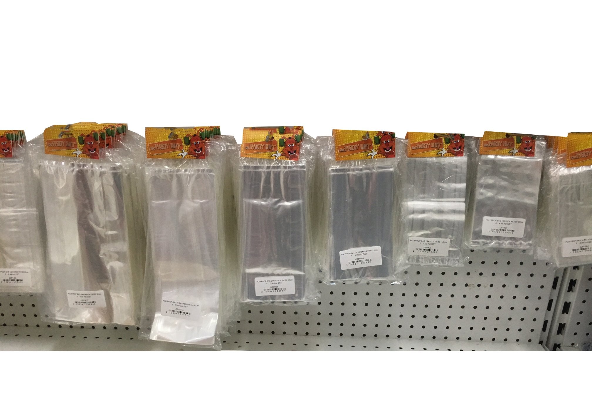 Polypropylene Bag 15x10cm Pk/100 30um