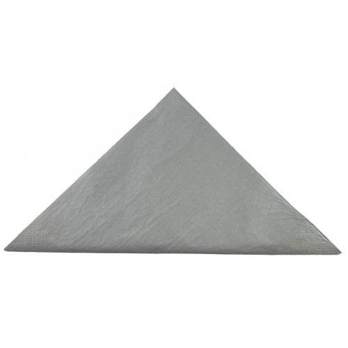 Napkins Dinner 2ply Metallic Silver Deluxe Pk/50