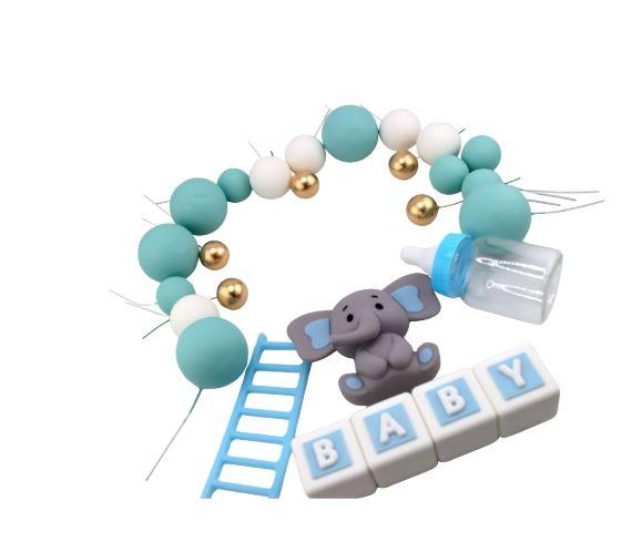 Cake Topper/Decorating Baby Boy Blue Set Its a Boy/Gender Reveal
