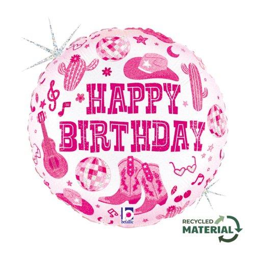 Balloon Foil 45cm Foil Birthday Cowboy Hats and Boots