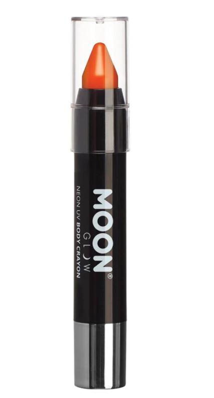Neon UV Body Crayons Orange Moon Glow Cosmetics