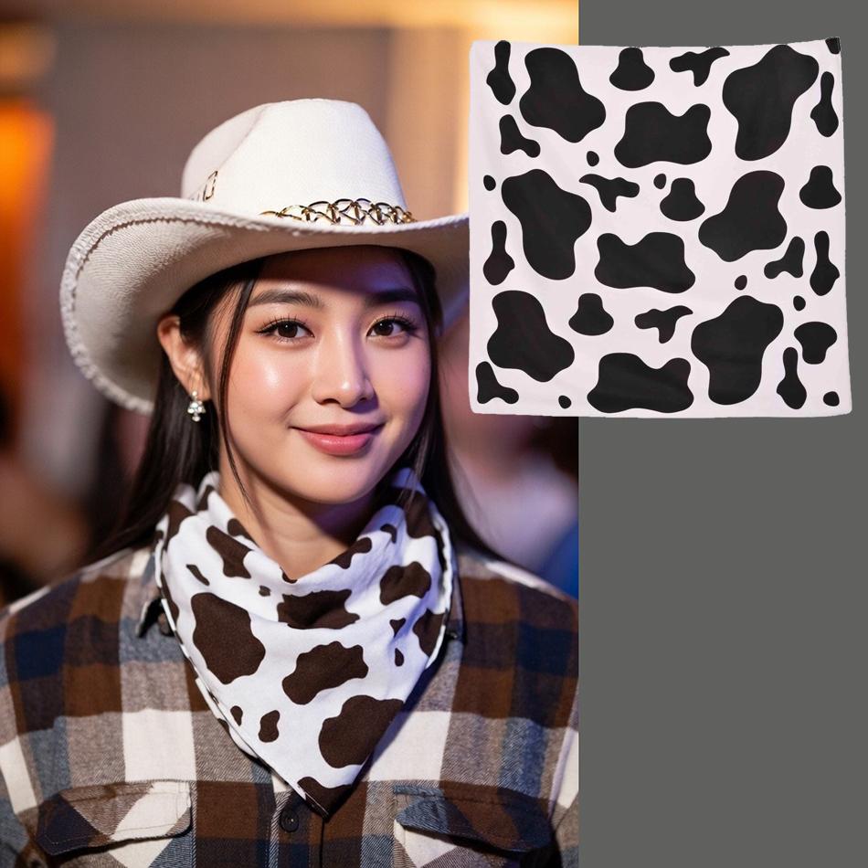 Bandana Cow Print Cowboy/Cowgirl Western 55cm x 55cm