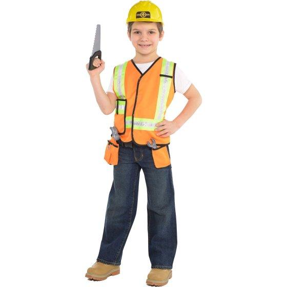 Costume Child Construction Worker Kit 4-6 Years