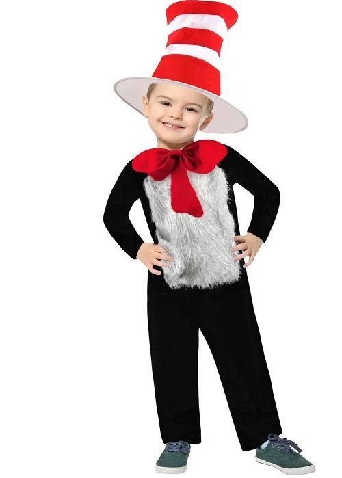 Costume Child Cat Naughty With Hat Size Medium 7-9 Years