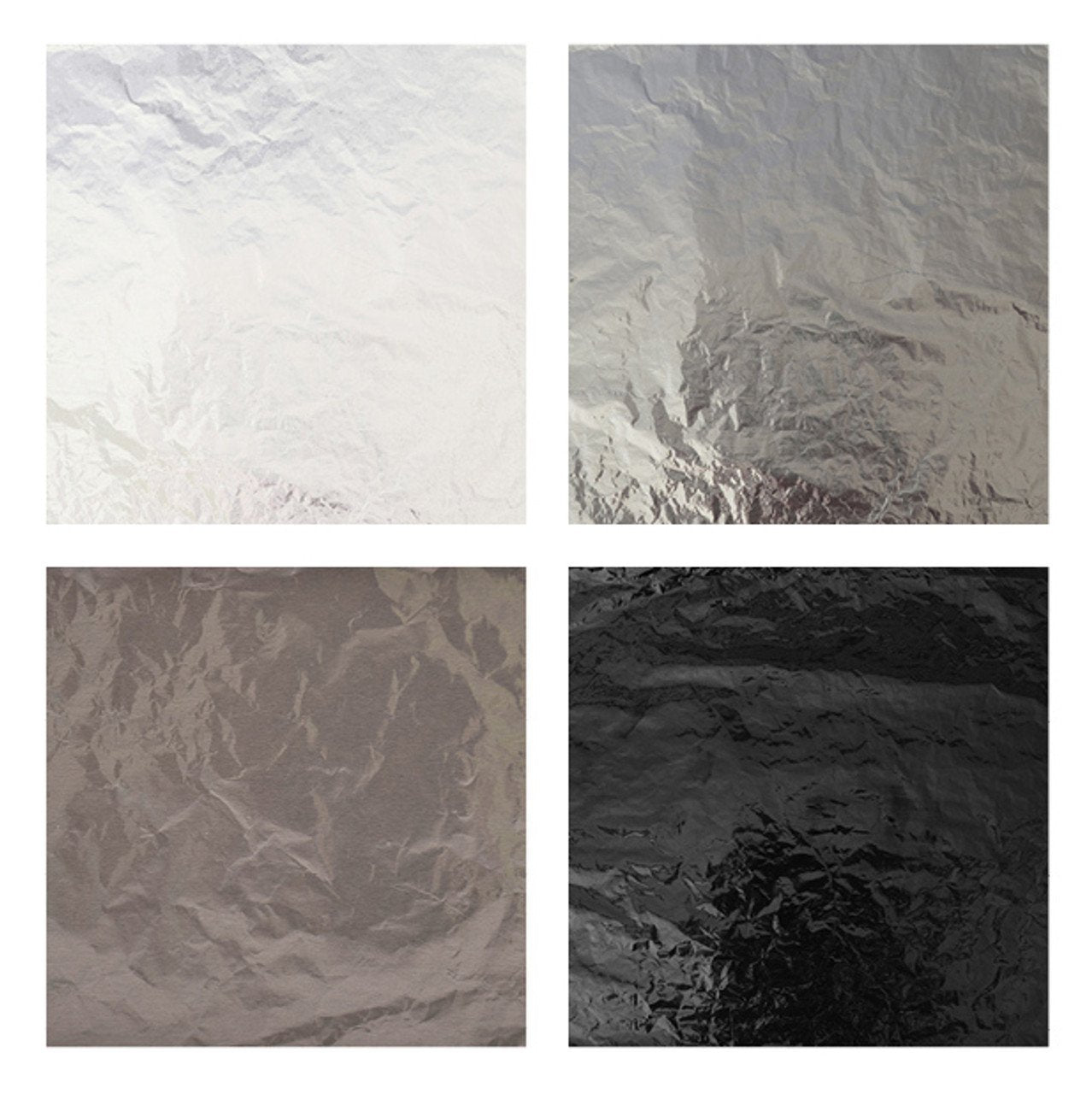 Chocolate Wrapping Foil Sheets Monochrome Colours Pk/4